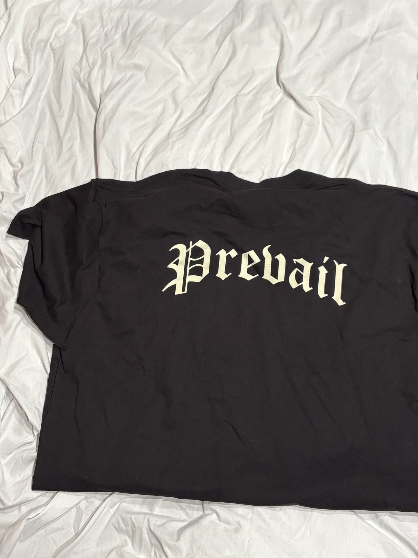 Black “Prevail” Short sleeve tee